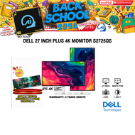 [ผ่อน 0% 10 ด.] DELL 27 INCH PLUS 4K MONITOR S2725QS (IPS 4K / 120Hz)/ประกัน 3 Years Onsite