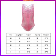 [Tachiuwa2] Girl Gymnastics Leotard Sportswear Sleeveless Athletic Dance Clothes Girls Ballet Costume Athletic Leotard Dress Bodysuit