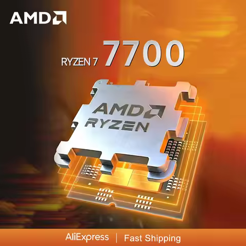 AMD Ryzen 7 7700 8-Core 16-Thread Gaming CPU Processor 3.8GHz 40MB Cache Socket AM5 New R7 7700 100-