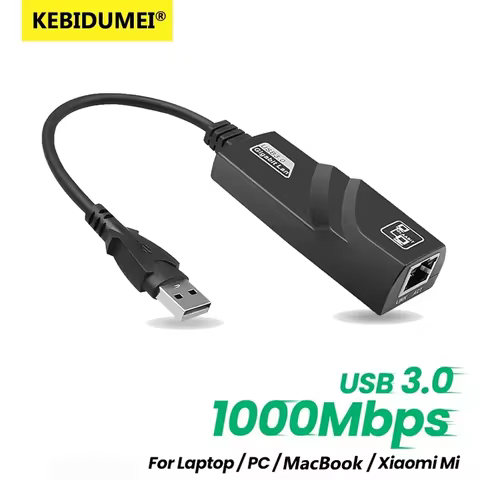 Wired USB 3.0 To Rj45 Lan Ethernet Adapter 10/100/1000Mbp Type C Network Card Gigabit Ethernet Netwo