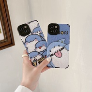 One and more sharks can be used for iPhone 15 14 13 12 Pro Max 11 Pro Max X XR XS 7 8 plus shockproof cartoon vertical phone case