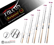 คันสปิ้น FALCON TOURNAMENT (V8) คันกราไฟว์ 2 ท่อน เป็นคันลายผ้าไดนามิค เวท 8-15 LB