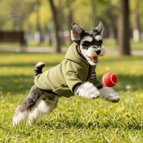 Fashion Warm Dog Hoodie Coat Windproof Cozy Pet Sweatshirt Thickened Dog Hoodie Winter Season
