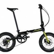 2025 新款 JAVA X2 9速 油剎 16吋349鋁合金折叠車 送水架前後蛙燈叮叮