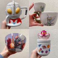 睇內文😸 代購售$300+ 限量版日本超人奧特曼陶瓷杯 15×7 cm $129@ 不議價 不包郵  法國迪士尼五星級大鼠remy陶瓷碗 8x13.5 cm $69@1 $120@2 不議價 不包郵 
