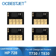 For HP 728 728XL For HP DesignJet T730 T830 Printer Ink Cartridge Chip HP728 XL Chip F9J68A F9J67A F
