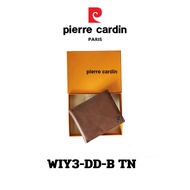 Pierre Cardin (ปีแอร์ การ์แดง) กระเป๋าธนบัตร กระเป๋าสตางค์เล็ก  กระเป๋าสตางค์ผู้ชาย กระเป๋าหนัง กระเป๋าหนังแท้ รุ่น WIY3-DD-B พร้อมส่ง ราคาพิเศษ
