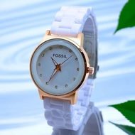 Jam Tangan Wanita Analoq Rantai Keramik Terbaru Fashion Korea Style 2025