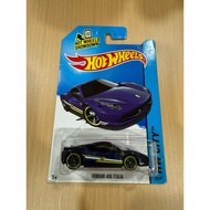 Boss Auction Hotwheels 1/64 Ferrari 458 Italia Dark Blue