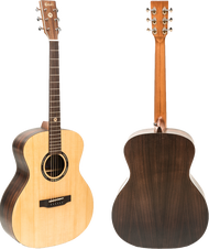 Kazuki Soul2 Series กีต้าร์โปร่ง Kazuki Soul Rosewood Series กีต้าร์Top Solid ของแถมสุดพิเศษกระเป๋าบุฟองน้ำอย่างดี ปิ๊ก ที่เก็บปิ๊ก คาโป้ จูนเนอร์ สายสะพาย