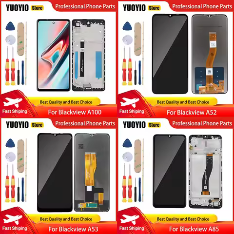 Touch Display For Blackview A52 A53 Pro A85 A90 A95 A100 A55 Pro A50 A30 LCD Screen Digitizer With F