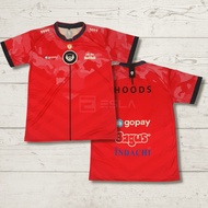 MERAH BTR Bigetron Esport Jersey, Latest Gaming T-Shirt, Custom Esports Shirt, Jumbo Unit, Cool Red 