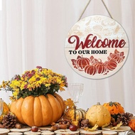 29 * 29 * 0.8cm Thanksgiving Pumpkin Pendant Halloween Wooden Listing Home Decoration Round House Nu