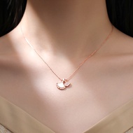 [HCM]Dây chuyền nữ lá bạch quả đính đá cz zircon dễ thương kute style hàn quốc - moon store acc