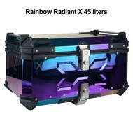 กล่องท้ายจักรยานยนต์อเนกประสงค์กันน้ำได้กล่องเก็บสัมภาระ65L 55L 45L กล่องใส่ของ Ye62146294-Cb Ye6214