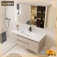 SANSHY Minimalist Bathroom Mirror Cabinet Basin Cabinet Bathroom Mirror Modern style smart mirror ca