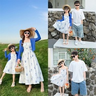 Family Matching Outfit - Bohemian Style Seaside Vacation Set (Dress & Top)