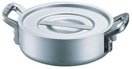 Ikeda Eletec AST11042 Outer Ring Pot, 16.5 inches (42 cm), Aluminum, Stainless Steel, Made in Japan