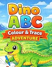 Dino ABC: Colour & Trace Adventure: Learn & Colour: The Dino ABC Book
