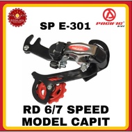 PASIFIC SP E-301 REAR DERAILLEUR RD 6/7 Speed Clamp Model