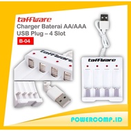 Taffware B-04 AA Battery Charger? Battery Charger AA AA Battery Charger 4-Slot USB Plug Ni-MH Ni-CD 