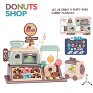 Baby Toddler Kids' Toy Donut Shop Pretend Play w Lights & Sound Effects 34pcs