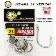 Seahawk Iseama 2X Strong Hook Mata Kail Pancing Stainless Steel 1940SS