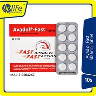 Avadol-Fast (Paracetamol) 500mg Tablet 10s