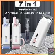 🌈SG Stock🌈 7-in-1 Computer Keyboard Cleaner Brush Kit Headset Keyboard Cleaning Tool Pen Multifunctional Cleaning Set