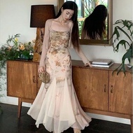 Summer Princess Floral Dress Women + Cardigan 2-Piece Set For Gift Party