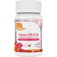Zahler - Vitamin D3 + K2 Tablet Kunyah |   Vitamin D 2000 IU |   Vitamin D K2 yang lazat Mengunyah M