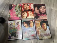6 DVD 梁詠琪 愛得起 我的兄弟姐妹 女人本色 戀情告急絕世好賓 向左走向右走 gigi