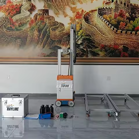 Automatic AI 4K Wall Printer Automatic 3D Smart Vertical Unlimited Wall Printing Machine Large forma