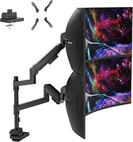 G-PACK PRO Dual Monitor Arm for 17-57 Inch Ultrawide Screens – Heavy Duty Monitor Arm Desk Mount – V