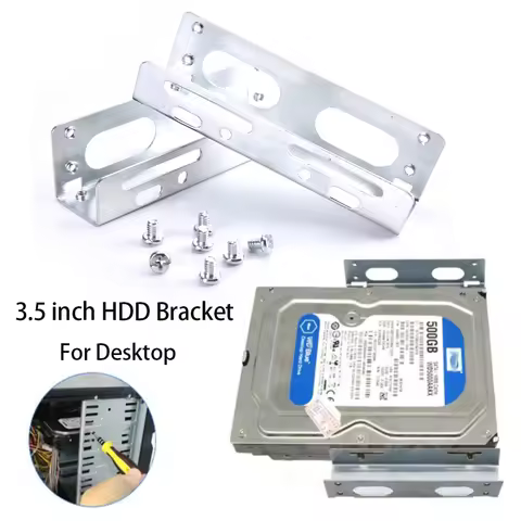 2PCS Desktop Hard Drive Bracket 3.5 To 5.25 Optical Drive Expansion Holder Hard Drive Rack Bracket C