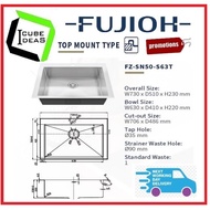 FUJIOH FZ-SN50-S63T TOP MOUNT SINK
