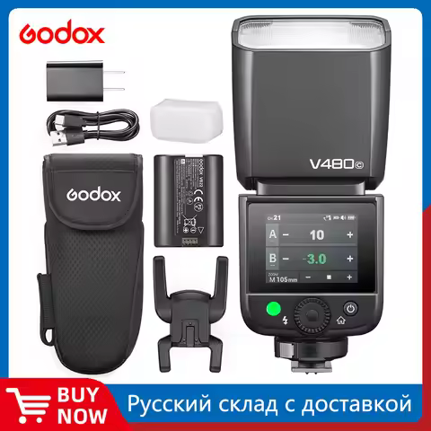 Godox Ving V480 C/S/N TTL On-Camera Flash for Sony for Canon for Nikon pk V860III TT520III V1PRO