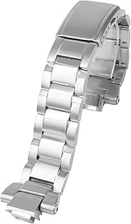 GANYUU For Casio G-SHOCK Watch accessories Steel Heart GST-B400 Series men Watch Band (Color : Silver, Size : GST-B400)