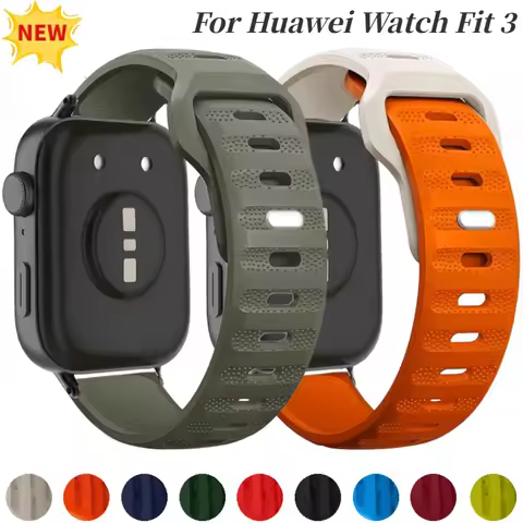 Breathable Silicone Strap For Huawei Watch Fit 3 Smartwatch Replacement Bracelet Huawei Watch Fit 3 