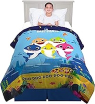 Franco Kids Bedding Super Soft Microfiber Comforter, Twin, Baby Shark