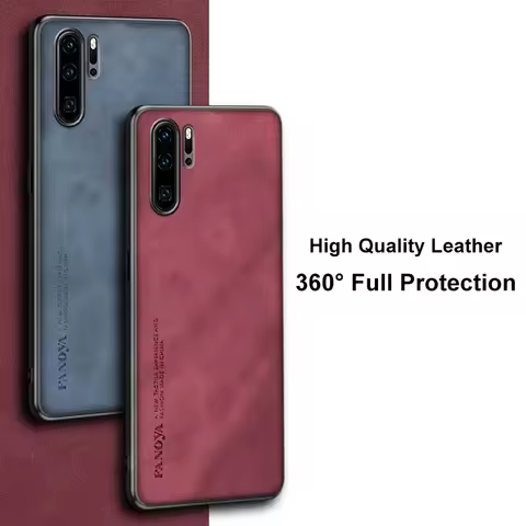 Luxury Leather Case For Huawei P20 P30 Pro P30 Lite Cover Silicone Protection Phone Case For Huawei 