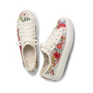 KEDS WF62675 KEDS X RIFLE PAPER CO. TRIPLE KICK EMBROIDERED MESH Women's lace-up sneakers, floral embroidery hot sale