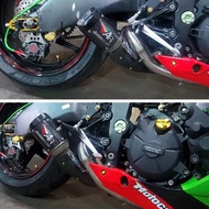 REALZION 51mm Motorcycle Exhaust Muffler Middle Link Pipe Slip-on Escape For Kawasaki ZX6R ZX636 ZX 