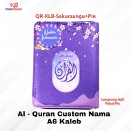 UNGU Al Moslem A6 Kaleb Sakura Purple - Custom Quran Write Your Own Name Quran Translation
