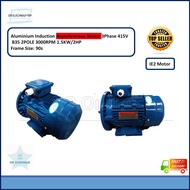 Aluminium Motor B35 Asynchronous Motor IE2 3Phase 415V 1.5KW/2HP  2POLE 3000RPM