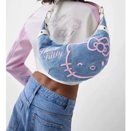 Hellokitty Sewing Denim Bag Dumpling Bag New Shoulder Bag Crossbody Bag Gl5P