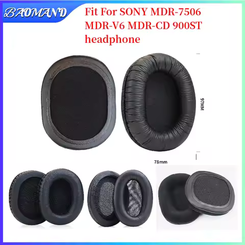Ear Pads for SONY MDR-7506 MDR-V6 MDR-CD 900ST Headphones replacement headband cushion Earpads heads
