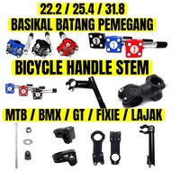 CANDY BICYCLE HANDLE BAR STEM BATANG PEMEGANG BASIKAL 22.2mm 25.4mm 31.8mm 12" - 26" GT BMX MTB FIXI
