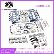 N62B48 Engine Rebuild Timing Chain Kit Piston Bearing Gasket Set For BMW 4.8 550i 650i 750i 750Li X5