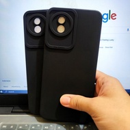 Softcase Pro Camera Vivo Y02, Vivo Y02T, Vivo Y17s Silicone Casing TPU Macaron Black